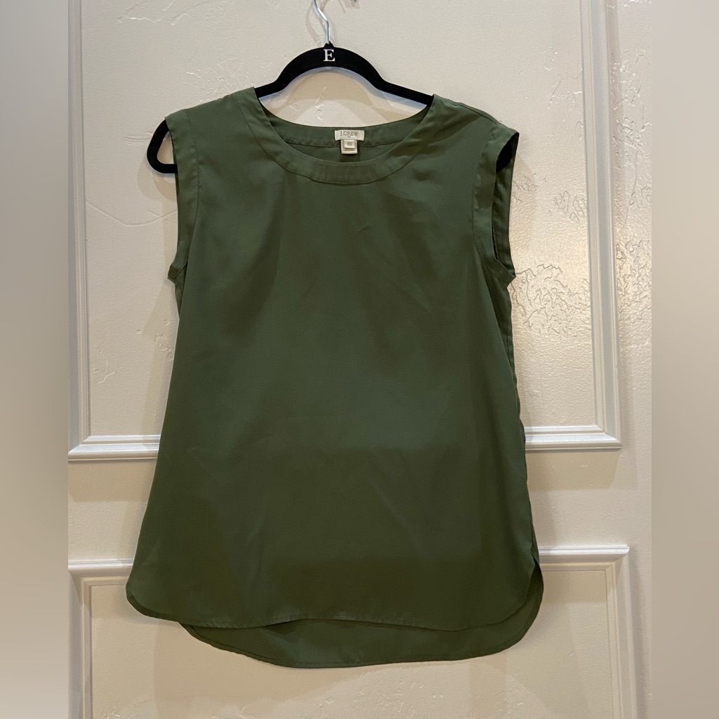 Jcrew Green Blouse